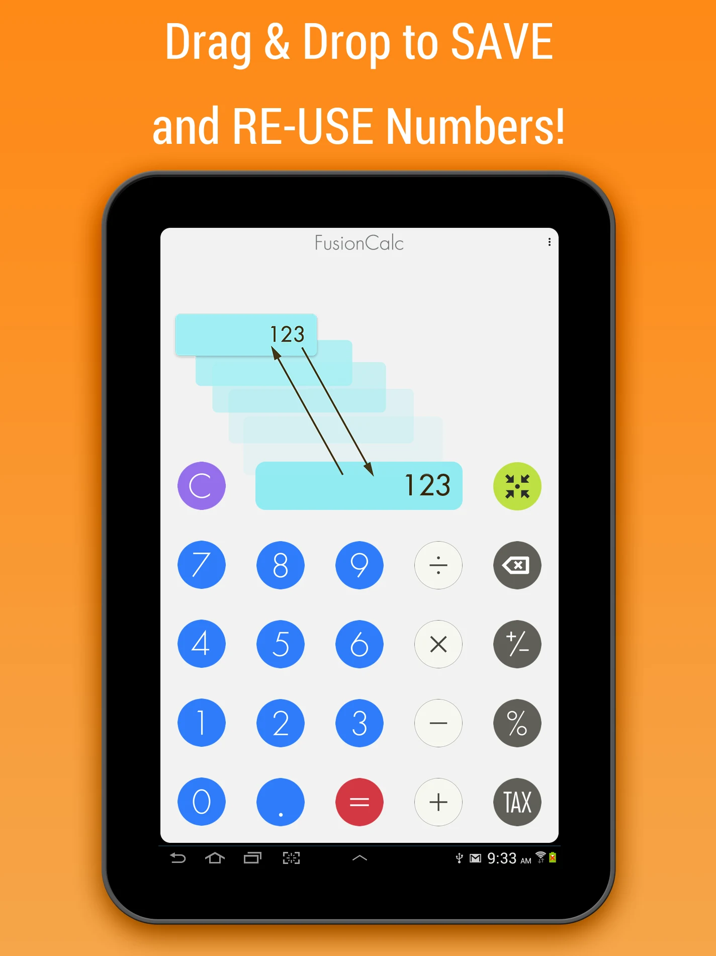 Memo Calculator – FusionCalc screenshot